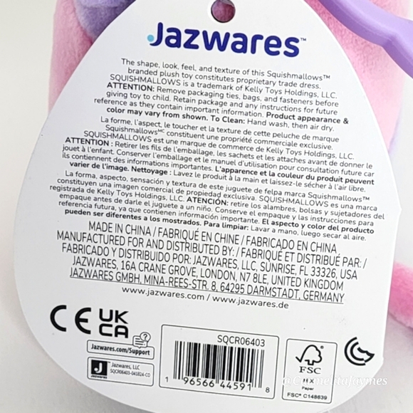 🖤 PATTY 🐮 Select Series Pink & Purple Cow Clip Black Tag Original Squishmallow - Picture 8 of 8